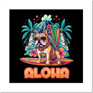 Aloha Surf Bulldog Hawaii Vintage Posters and Art